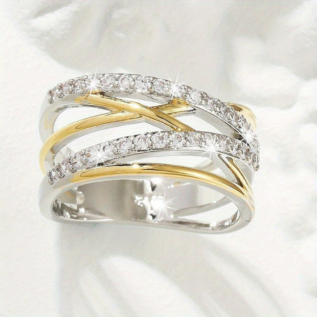 Luxurious Zirconia Eternity Ring