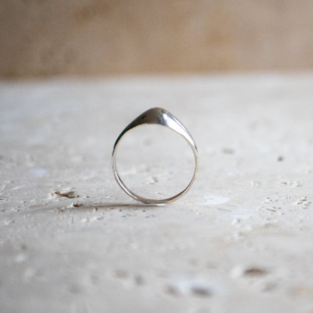 Delicate Mountain and Hill Ring made of 925 Sterling Silver handcrafted