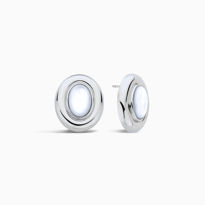Giselle Pearl Earrings | White Gold