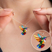 Colorful Hummingbird Necklace