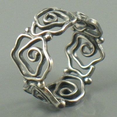 Irregular Hollow Silver Ring