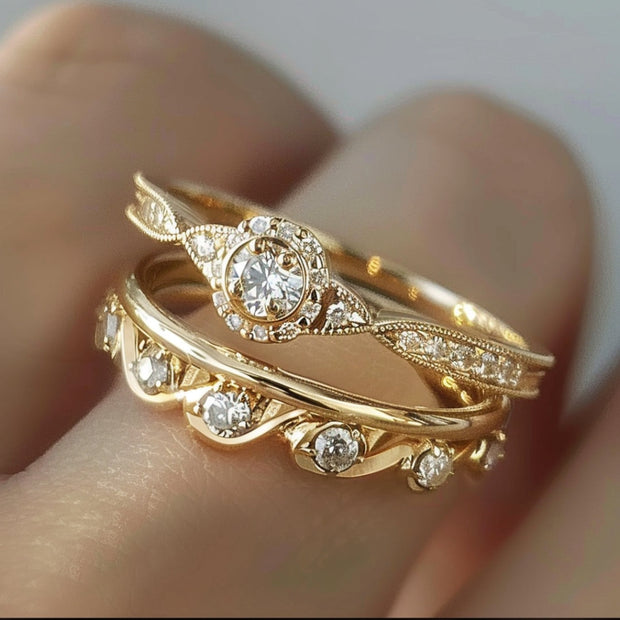 Radiant Gold Elegance Ring