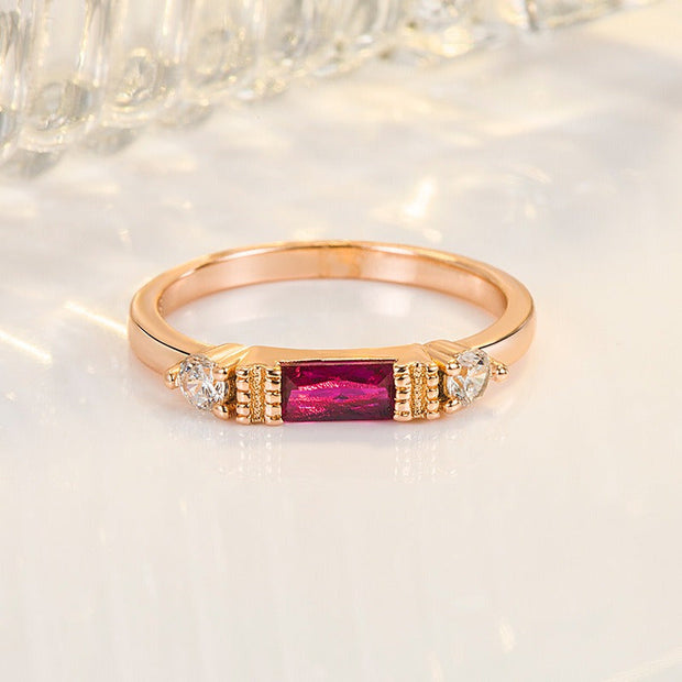 Anie - Natural Stones 925 Sterling Silver Ring