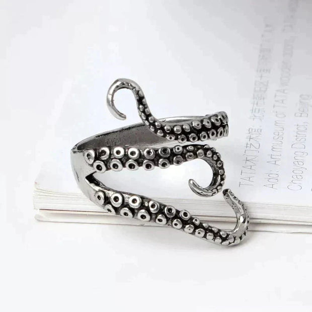 Embrace - Premium Silver Tentacle Ring