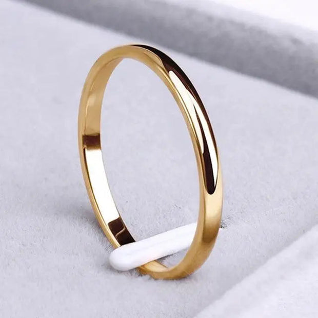Elegant Gold Silver Ring