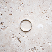 Delicate Ring in 925 Sterling Silver / Hammered Stack Ring