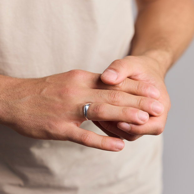 Delicate Mountain and Hill Ring made of 925 Sterling Silver handcrafted