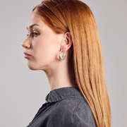 Wide Chunky Silver Plated Hoop Earrings Various Sizes Handmade