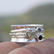 Handcrafted Heart Spinner Ring