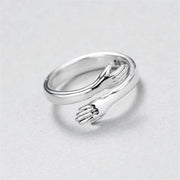 Adjustable Silver Embrace Ring