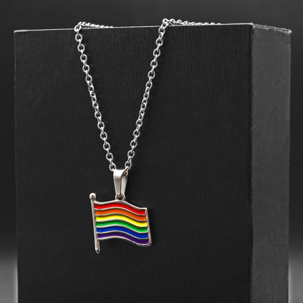 Rainbow Pride Flag Necklace