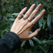 Asymmetric ring "Melting" made of 925 sterling silver