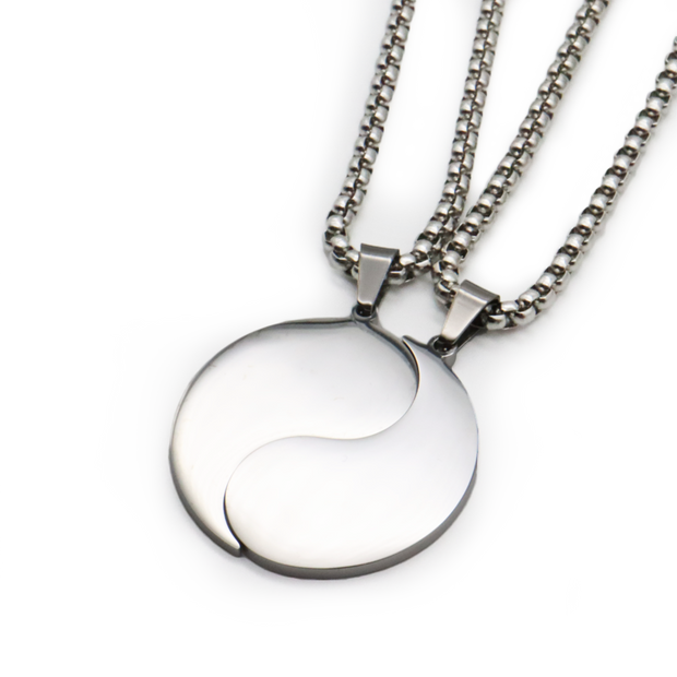 Rainbow Pride Yin Yang Necklace – Partner Pendant