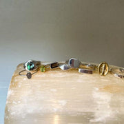 Small square-shaped 925 sterling silver signet ring handcrafted