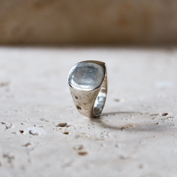 925 Sterling Silver Signet Ring Handmade