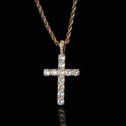Cross necklace | White Gold