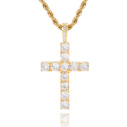 Cross necklace | White Gold