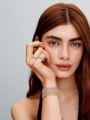 Pave Cuban Bracelet | White Gold