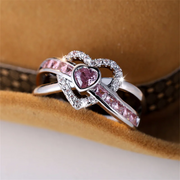 Unique Pink Love Ring