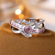 Unique Pink Love Ring