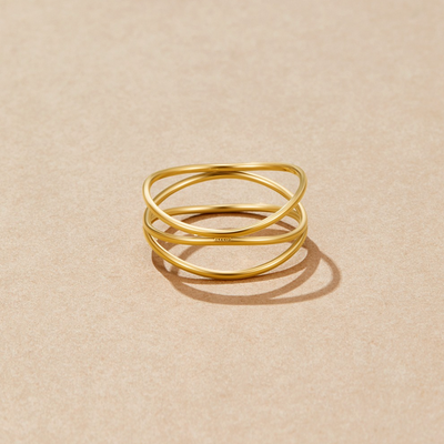 Infinity Loop - Gold Ring