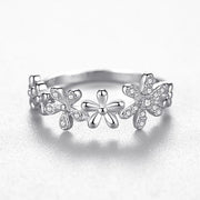 Daisy diamond ring