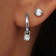Larmes de Lune Stone Earrings Set | White Gold