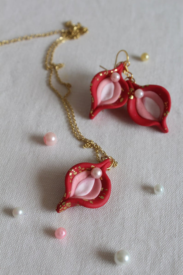 Vulva Earrings – Feminist Statement
