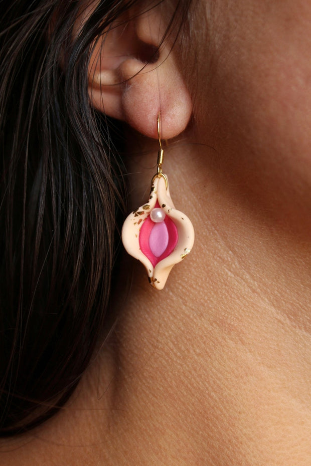 Vulva Earrings – Feminist Statement