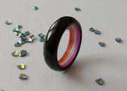 Secret LGBTQ Pride Ring – Ring with Hidden Colors (LGBT, Pan, Lesbian, Genderqueer, Bi, Agender, Ase)