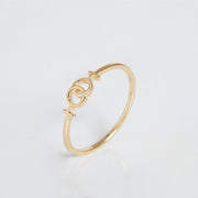 Lesbian Venus Symbols Ring - Interlocking