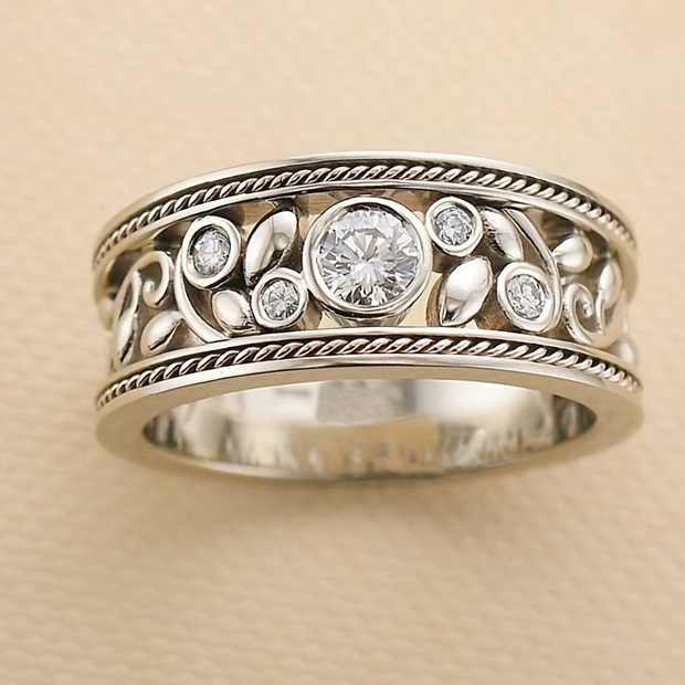 Timeless Silver & Zirconia Elegance Ring