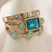 Ocean - Boho Vintage Ring Set