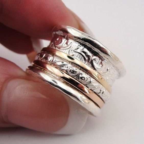 Timeless Gold and Silver Vintage Ring