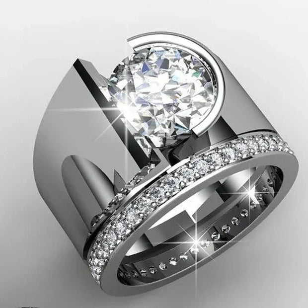 Radiance Silver Ring with Zirconia