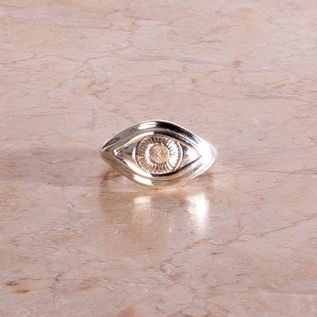 Evil Eye Protection Eye Ring made of 925 Sterling Silver