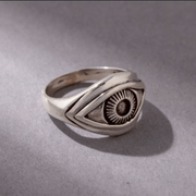 Evil Eye Protection Eye Ring made of 925 Sterling Silver