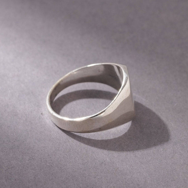 925 Sterling Silver Signet Ring Handmade