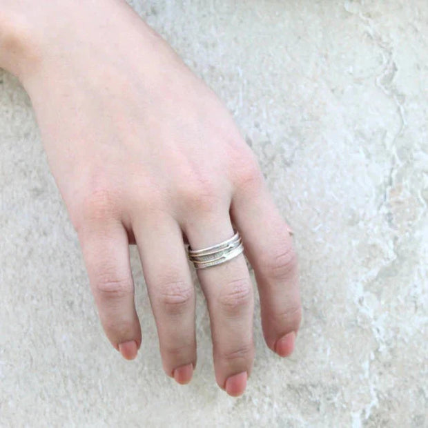 Shine - Gold Layered Silver Ring