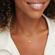 Omelia Crystal Leaf Necklace